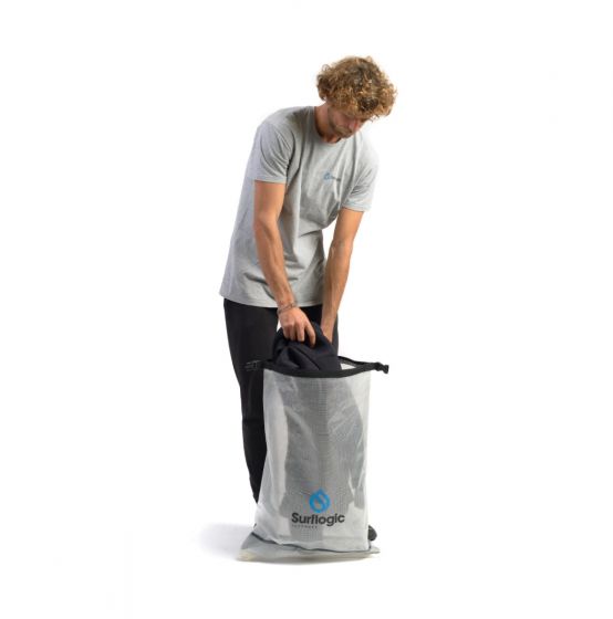 SURFLOGIC WETSUIT CLEAN & DRY SYSTEM BAG - CLEAR